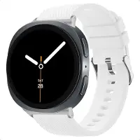 IMoshion Bracelet en silicone flexible pour Samsung Galaxy Watch 9 (40/44mm) / Watch 8 (40/44mm) / Classic (46mm) - Blanc