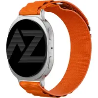 Accezz Bracelet en nylon Alpine pour Samsung Galaxy Watch 9 (40/44mm) / Watch 8 (40/44mm) / Classic (46mm) - Orange