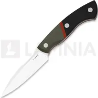 Kizer Cutlery Couteau Hissbite AEB-L, OD Green/Black/Red G-10, Satin