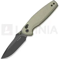 Kizer Cutlery Couteau pliant Khamsin Nitro-V, Patterned Sand Aluminum, Stonewash Gray PVD