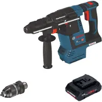 Bosch Perceuse-marteau sans fil GBH 18V-26 F, 18V, 2,6J, SDS-Plus, modèle Solo (sans batterie, sans chargeur) (0611910000), avec mandrin à serrage rapide