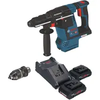 Bosch Perceuse-marteau sans fil GBH 18V-26 F, 18V, 2,6J, SDS-Plus, modèle Solo (sans batterie, sans chargeur) (0611910000), avec mandrin à serrage rapide