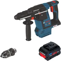 Bosch Perceuse-marteau sans fil GBH 18V-26 F, 18V, 2,6J, SDS-Plus, modèle Solo (sans batterie, sans chargeur) (0611910000), avec mandrin à serrage rapide