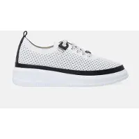 Venezia : Mocassins d'été pour femmes, chaussures plates, chaussures de ville - Baskets de sport blanches pour femmes, en cuir véritable, taille 37