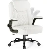GTPLAYER : Chaise de bureau ergonomique, chaise de bureau, fauteuil de direction avec dossier haut, accoudoirs rabattables, réglable en hauteur, assise extra large