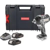 Procraft Visseuse à chocs sans balais Industrial IW850A-BB 20 V 850 Nm 1/2" + 2 batteries 2,0 Ah + (Clé à chocs)