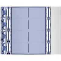 Legrand Cache BTICINO pour modules d'appel SFERA en aluminium, 8 boutons d'appel, couleur : Allmetal, 1 pièce.