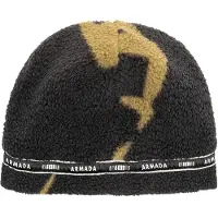 Armada Cord Lock Fleece Beanie Noir