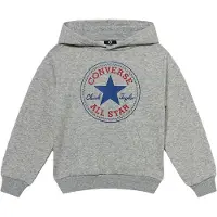 Converse Sweat bleu foncé / gris chiné / rouge feu