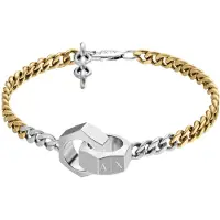 Armani Exchange Bracelet 'CLASSIC' or / argent