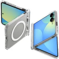 Spigen Coque Ultra Hybrid Pro MagFit pour Samsung Galaxy Z Flip 8 - Clear / White