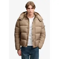 Superdry pour homme. M5012529A Veste matelassée Premium Ripstop beige (L), Casuel, Ribstop