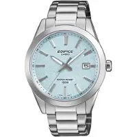 Casio Montre-bracelet Casio EFV-160D-2BVEF pour homme, boîtier et bracelet en acier inoxydable, cadran bleu glacier