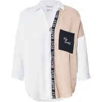 Zabaione Chemisier 'Eb44ba' beige / noir / blanc