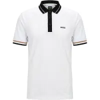 BOSS T-Shirt fonctionnel 'Court' caramel / noir / blanc