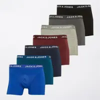 Jack & Jones lot de sept boxers ajustés unis Matheo Homme Noir/Navy Blazer/Dark Grey Melange/Surf The Web/Light Grey Melange/Poseidon/Port Royale
