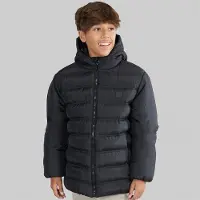 Nicce Manteau matelassé à capuche Bluster garçons - Noir