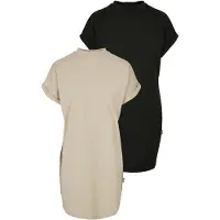 Urban Classics Tb4793a Short Sleeve Dress 2 Units Beige,Noir S Femme