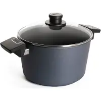 Woll "Diamond Lite" Faitout, Ø 24 cm, 13,5 cm de haut, 5,0 litres, avec couvercle en box - convient pour l'induction