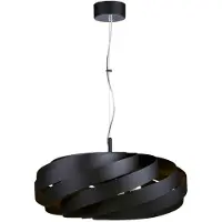 Zumaline Suspension VENTO noire 4xE27x40W en métal, dimensions : 90x60x60 cm, IP20,