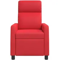 vidaXL Fauteuil de relaxation de massage, rouge, en similicuir, de la marque