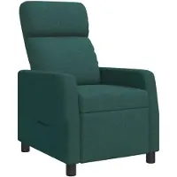vidaXL Fauteuil relax vert foncé Tissu