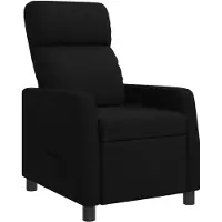 vidaXL Fauteuil de relaxation noir tissu