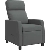 vidaXL Fauteuil de relaxation gris foncé Tissu