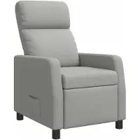 vidaXL Fauteuil , couleur gris nuage, revêtement en tissu