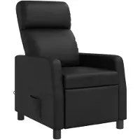 vidaXL Fauteuil de massage et de détente , noir, similicuir