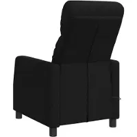 vidaXL Fauteuil de relaxation de massage, noir, revêtement en tissu, marque