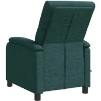 vidaXL Fauteuil de relaxation massant, couleur vert foncé, revêtement en tissu