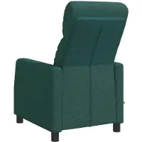 vidaXL Fauteuil de relaxation massant, couleur vert foncé, revêtement en tissu