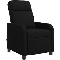 vidaXL Fauteuil de relaxation de massage, noir, revêtement en tissu, marque