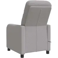 vidaXL Fauteuil de relaxation de massage , couleur gris clair, revêtement bouclé