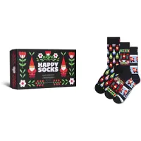 Happy socks Chaussettes 'Holiday Gnomes' bleu clair / vert clair / rouge / noir