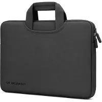 Wozinsky Sacoche pour ordinateur portable WNT-13B 13-14 pouces avec poignée rétractable, en néoprène - noire (14"), Sac pour notebook, Noir
