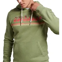 Superdry pour homme. M2012280A Sweat vintage Shadow vert (L), Casuel, Coton, Manche longue