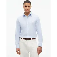 Tommy Hilfiger Chemise 'Flex' bleu clair / blanc