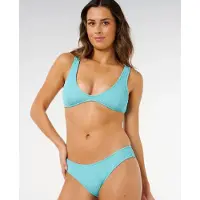 Rip Curl Vibe Surf Good Hipster Bikini Bottom Bleu M Femme