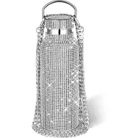 Semoic Bouteille d'eau portable en acier inoxydable Diamond Glit