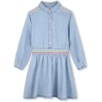 Billieblush U22342 Long Sleeve Dress Bleu 4 Years Fille