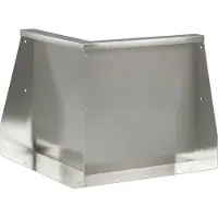 vidaXL Muret de soutènement, 50 x 50 x 40 cm, acier inoxydable, argenté