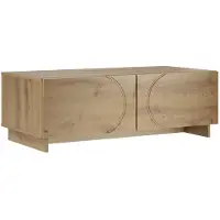 vidaXL Table basse en bois imitation chêne artisanal, 102 x 50,5 x 35 cm, matériau composite bois