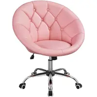 Merkloos Chaise de bureau ergonomique avec hauteur réglable et assise rembourrée
