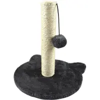 Love Story Arbre à chat "", avec socle, tête de chat et jouets, en MDF, dimensions : 30 x 30 x 33 cm, couleur anthracite