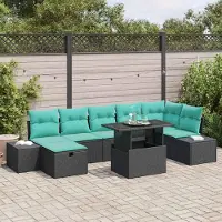 Prolenta Maison Exclusive - Ensemble de canapés de jardin, 8 pièces, en polyrotin