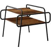 vidaXL Table basse en bois recyclé, 50 x 50 x 51 cm, matériau de bois