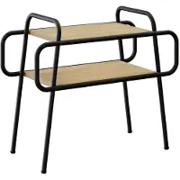 vidaXL Table basse en bois imitation chêne Sonoma, 60 x 30 x 51 cm