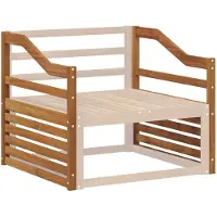 vidaXL : 2 accoudoirs, couleur marron, 79 x 4 x 73 cm, en bois d'acacia massif